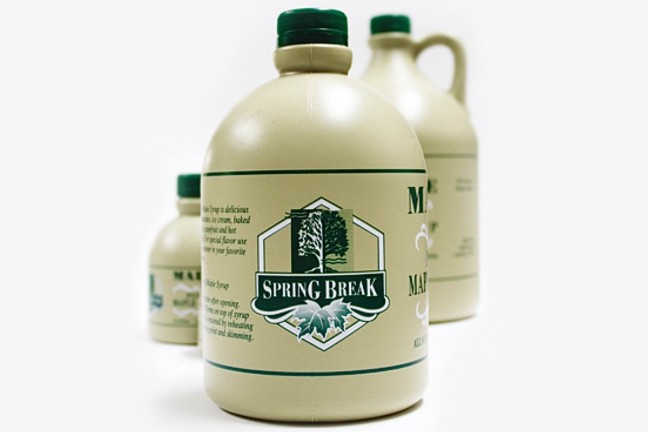 Spring Break pure Maine maple syrup. (Price varies by size/type)